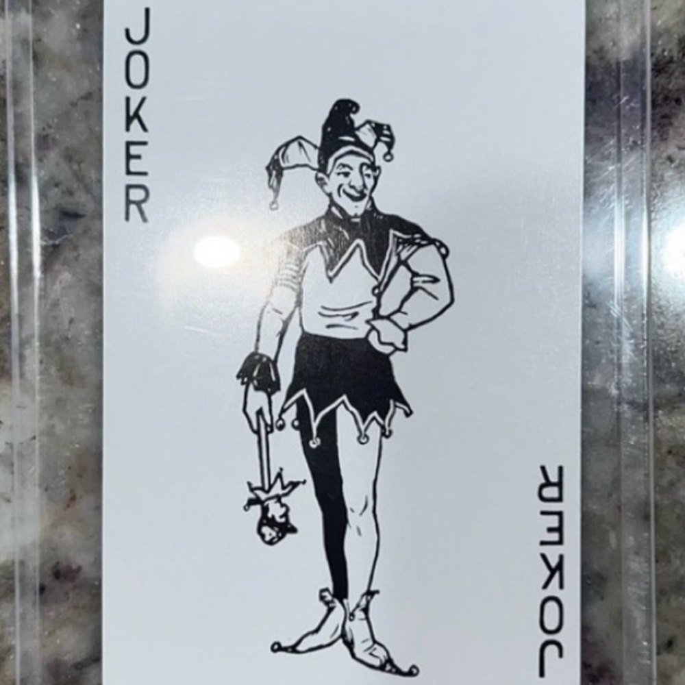 Tiffany & Co. JOKER Playing Card in Clear Display Case - Picture 3 of 4